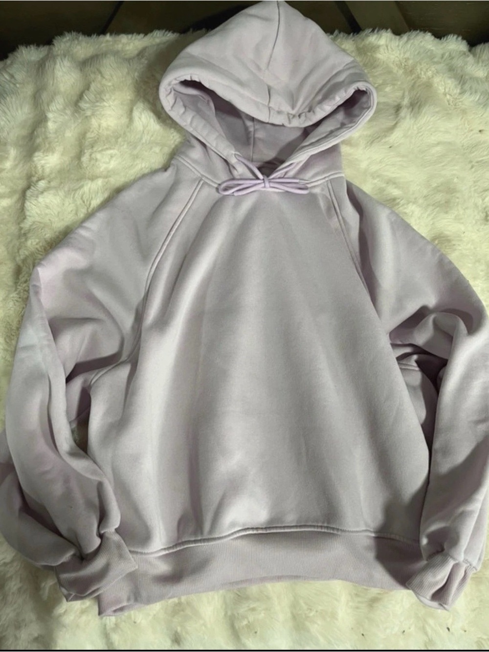 Dazy large lilac oversized cropped hoodie 178
